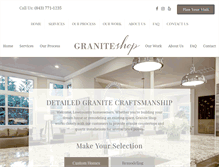 Tablet Screenshot of graniteshopcharleston.com
